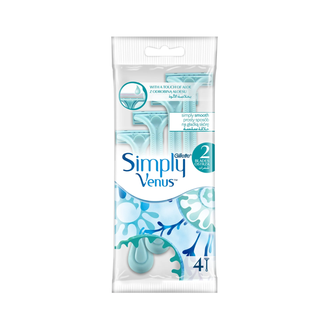 Gillette Simply Venus 2 Blades - 4 Razors – feel22.com